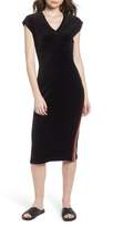 Thumbnail for your product : Juicy Couture Fitted Stretch Velour Midi Dress