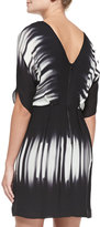 Thumbnail for your product : Milly Ombre Dolman-Sleeve Silk Dress