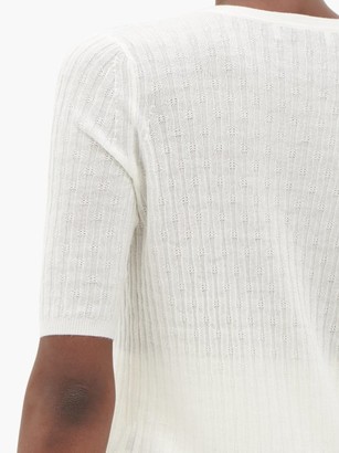 Gabriela Hearst Carolina V-neck Cashmere-blend Sweater - Ivory