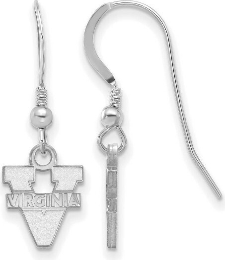 Black Bow Jewelry Co. BlackBowJewelrySterlingSilverVirginiaWahoosNCAALogoExtraSmallDangleEarrings