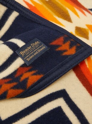 Pendleton Harding Wool-blend Blanket - Navy Multi