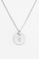 Thumbnail for your product : Nashelle Sterling Silver Initial Mini Disc Necklace