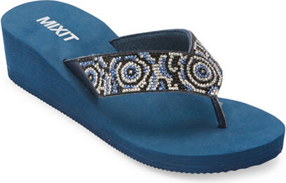 Mixit Womens Rose Wedge Sandals
