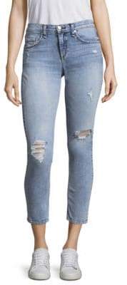 Rag & Bone Slight Distressed Light-Wash Ankle Skinny Jeans