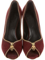 Thumbnail for your product : Alexander McQueen Zip Embellished Pumps