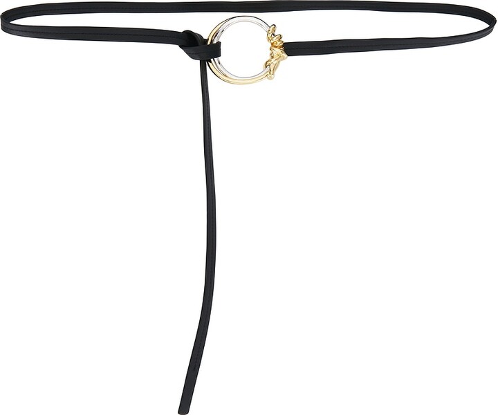 Bottega Veneta Knot Ring Belt in Black