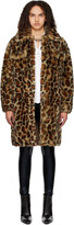 Brown Reversible Leopard Fur Coat 
