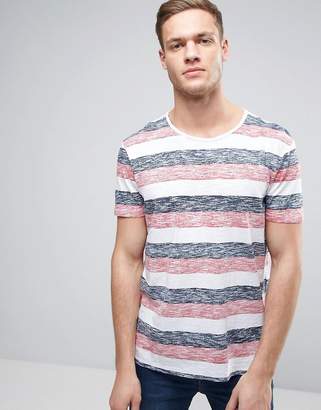 Esprit Stripe T-Shirt With Raw Edges
