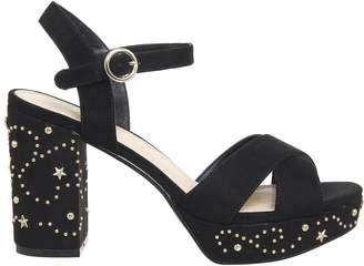 Office Maxy Platform Sandals Black With Studs