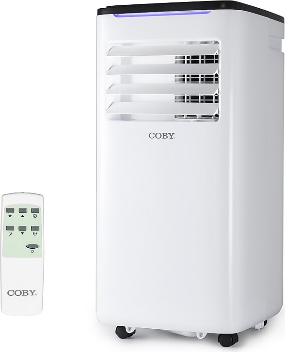 Coby 115-Volt 9,000 BTU (6,500 BTU DOE) Portable Air Conditioner, with Remote, White (CBPAC650)