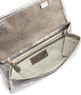 Thumbnail for your product : Nancy Gonzalez Simple Crocodile Flap Clutch Bag