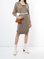 Thumbnail for your product : Brunello Cucinelli Embellished Neck Knit Dress