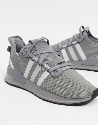 adidas u-path run trainers in grey - ShopStyle