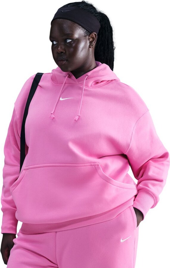 Nike Sportswear Plus Size Phoenix Fleece High-Waist Oversized Sweatpants - Dark Grey Heather/sail