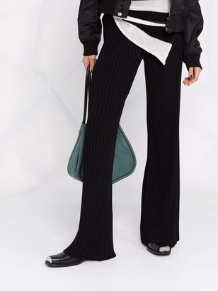 MRZ High-Rise Ribbed-Knit Trousers