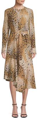 Lafayette 148 New York Delancey Leopard Print Dress