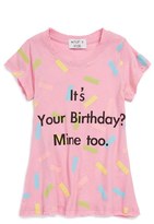 Thumbnail for your product : Wildfox Couture 'It's Your Birthday? Mine Too' Graphic Tee (Big Girls)