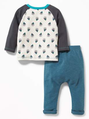 Old Navy French-Terry Raglan Tee & Pants Set for Baby