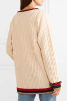 Thumbnail for your product : Gucci Oversized Wool And Cashmere-blend Cardigan - Ivory