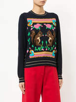 Thumbnail for your product : Muveil squirrel motif jumper