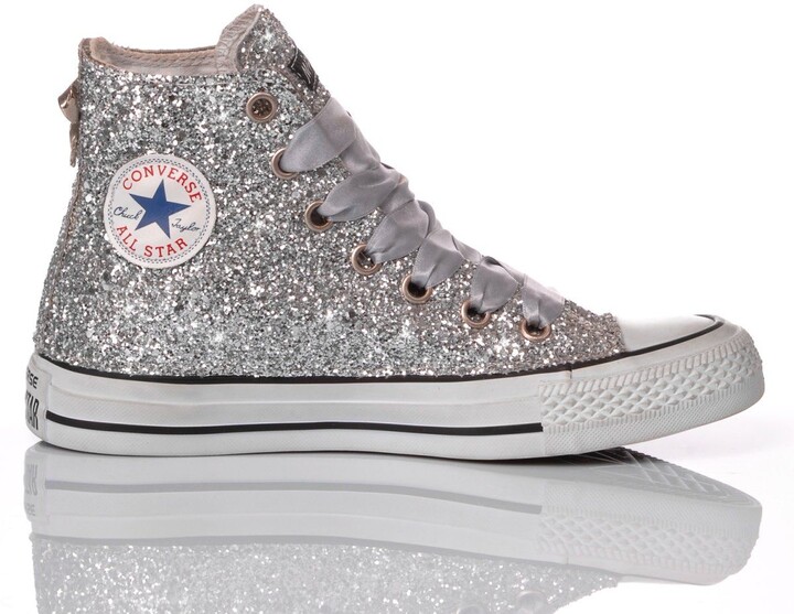 Converse Women's Silver Shoes with Cash Back | ShopStyle