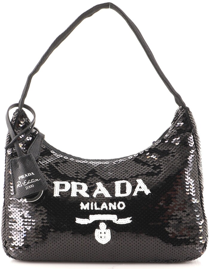 Prada Re-Edition 2000 Sequined Mini Bag