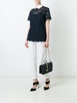 Thumbnail for your product : MICHAEL Michael Kors short sleeve lace blouse - women - Cotton/Nylon/Polyester/Viscose - XS