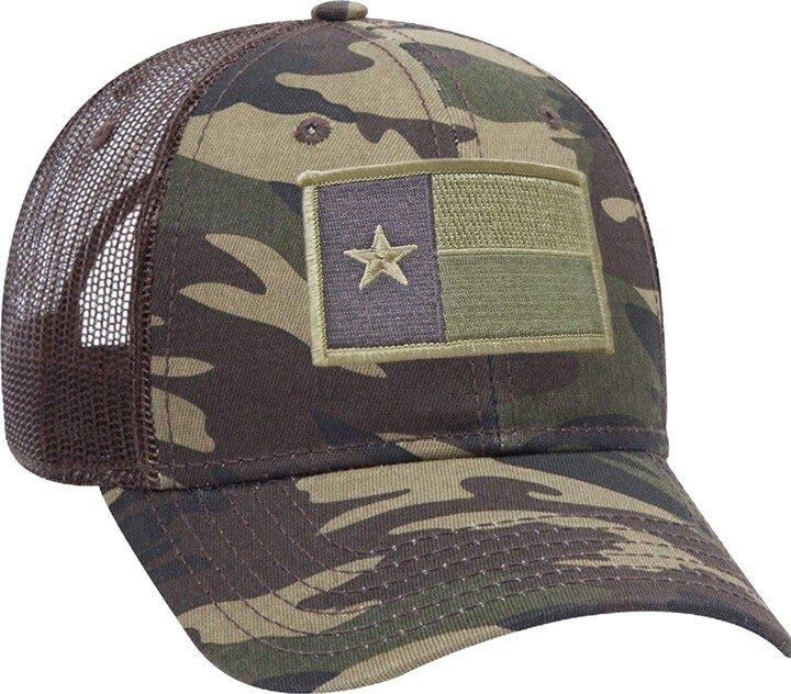 Strange Cargo Texas State Flag Patch Camouflage Camo Curved Brim