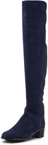 Thumbnail for your product : Stuart Weitzman Reserve Wide Suede Stretch Over-the-Knee Boot, Nice Blue (Made to Order)