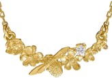 Thumbnail for your product : Alex Monroe 18kt yellow gold Floral Curve diamond necklace