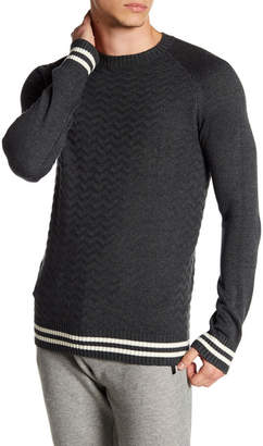 Parke & Ronen Raglan Textured Knit Sweater