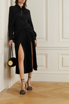 Thumbnail for your product : Peter Do Cape-effect Silk-chiffon And Crepe De Chine Blouse