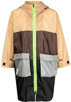 Thumbnail for your product : Ally Capellino Hamish packable colour-block coat