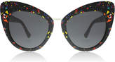 Stella McCartney SC0037S Sunglasses Multicolour Black Grey 005 54mm
