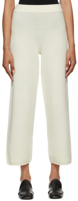 off white wool pants