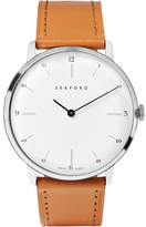 Thumbnail for your product : Sekford - Type 1a Stainless Steel And Leather Watch - White