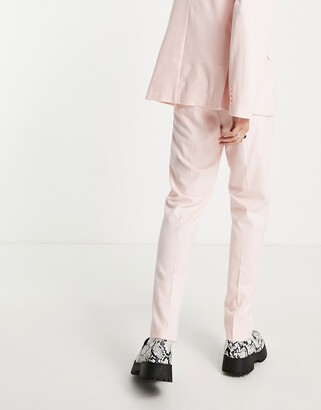Reclaimed Vintage Inspired couture suit pants in dusty pink
