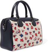 Thumbnail for your product : Coach Printed Textured-Leather And Smooth Leather Tote