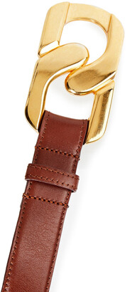 Oscar de la Renta Embellished Leather Belt
