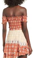 Thumbnail for your product : Somedays Lovin Heart of a Fighter Off the Shoulder Smock Top