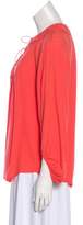 Thumbnail for your product : Diane von Furstenberg New Aquilina Long Sleeve Top Coral New Aquilina Long Sleeve Top