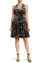 Thumbnail for your product : Maggy London Halter Neck Burnout Fit and Flare Dress