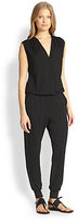 Thumbnail for your product : Splendid Crossover-Front Jersey Jumpsuit