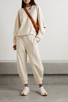 Thumbnail for your product : Tibi Calder Cotton-jersey Track Pants - Ivory