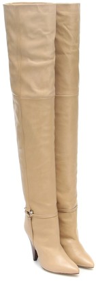 Isabel Marant Lage leather over-the-knee boots