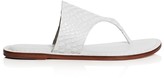 Thumbnail for your product : Bernardo Monica Croc Embossed Thong Sandals