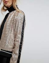 Thumbnail for your product : Pull&Bear Sequin Bomber