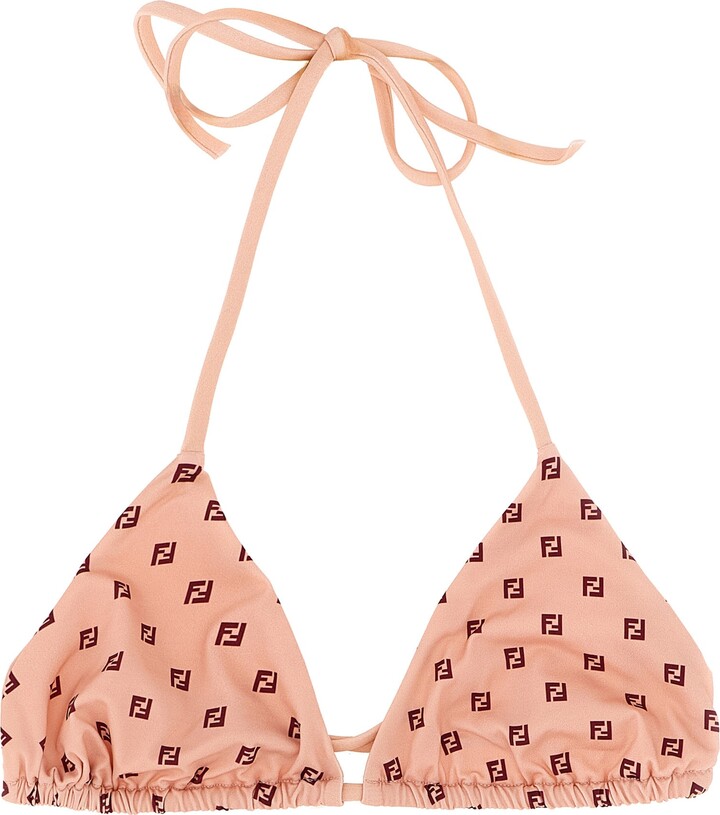 Fendi Micro Patchwork Bikini Top
