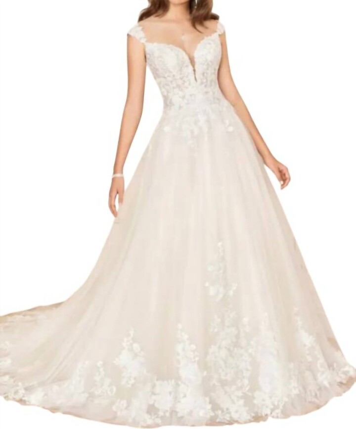 Sophia Tolli Alessandra Wedding Gown In Ivory