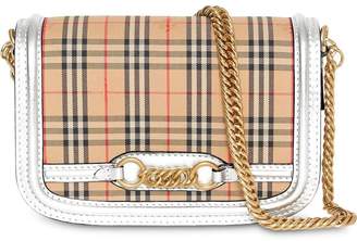 Burberry The 1983 Check Link Bag with Leather Trim
